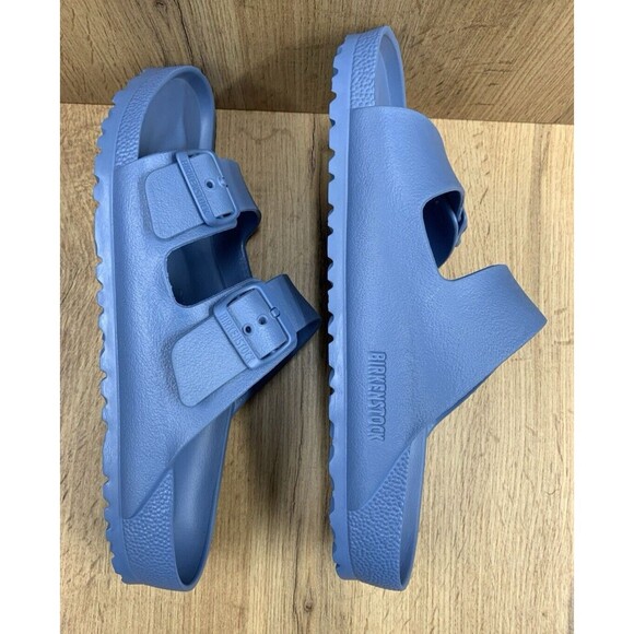 Birkenstock Arizona Sandals Men M8 Women L10 Sky Blue Authentic Made In Germany - Picture 12 of 16